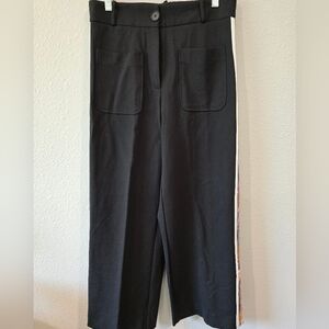 Cartise black wide leg trousers